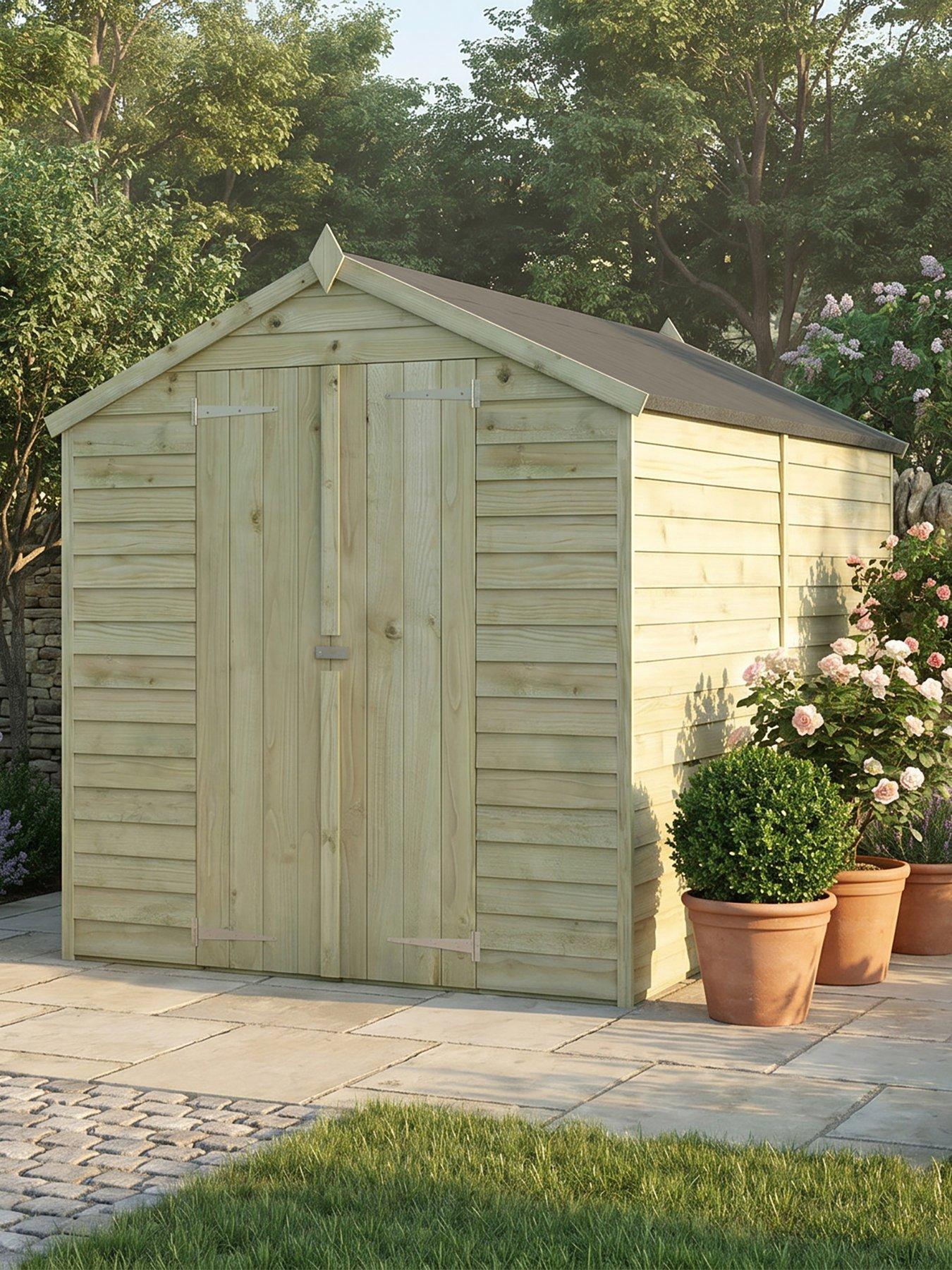 MERCIA 10 x 6ft Overlap Apex Windowless Shed - FSC® Certified