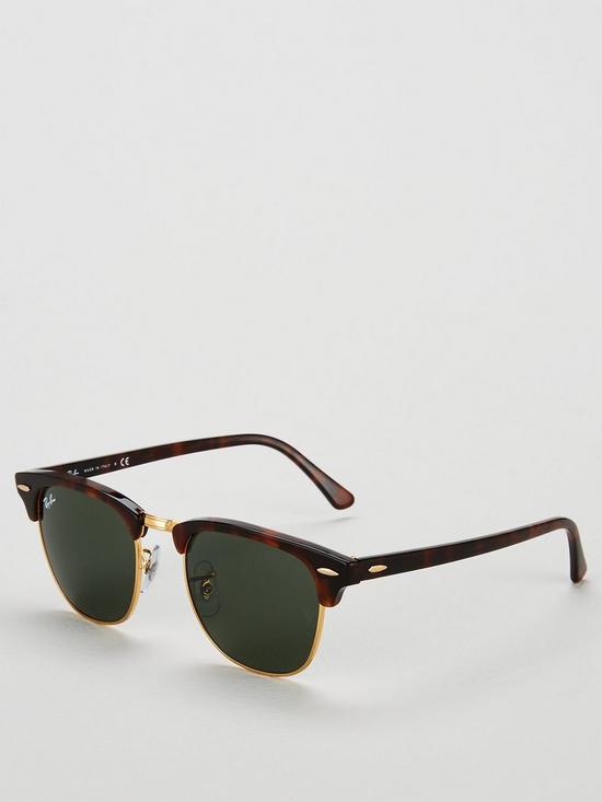 front image of ray-ban-rayban-clubmaster-0rb3016-sunglasses