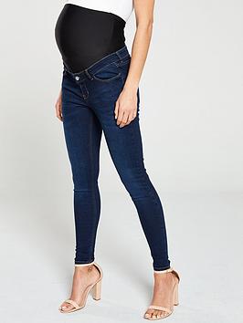 V by Very V By Very Maternity Over The Bump Skinny Jeans - Indigo Picture