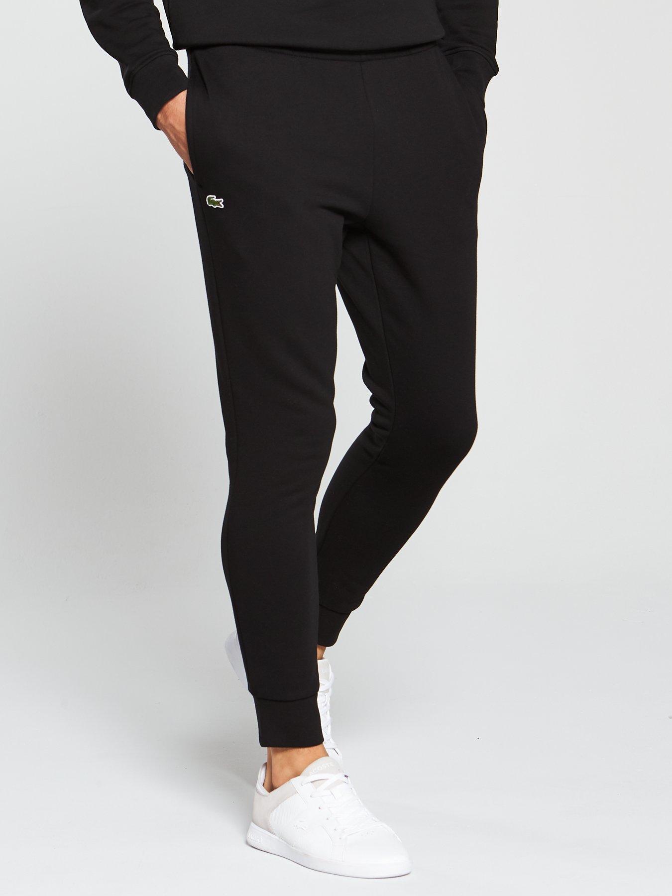 lacoste sweatpants black