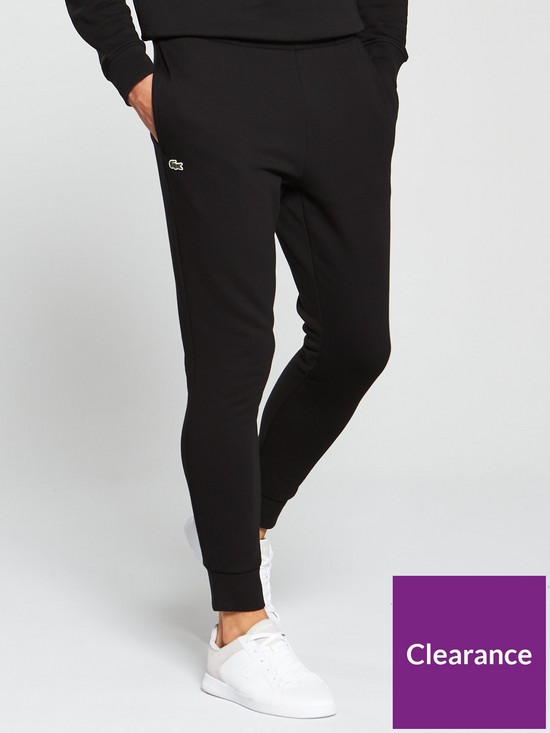 front image of lacoste-sport-sweat-pants-black