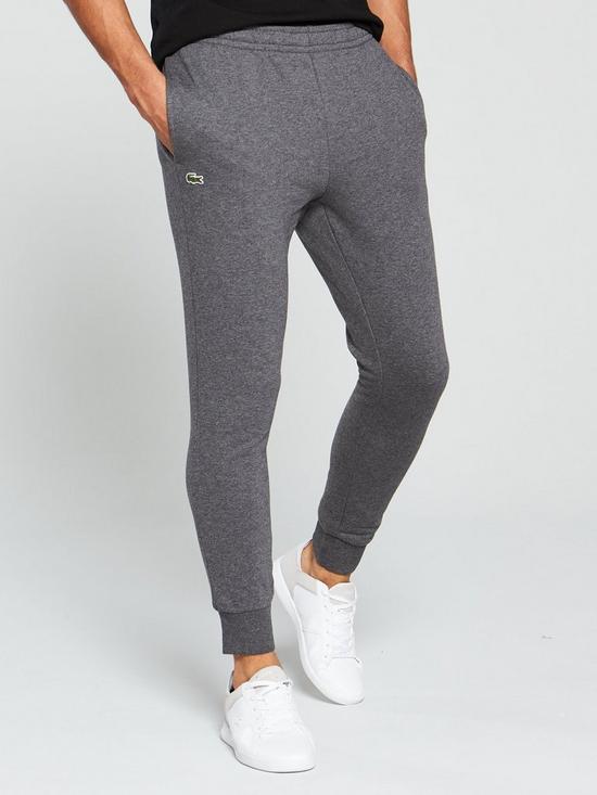 front image of lacoste-sport-sweat-pants-grey