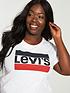  image of levis-plus-plus-perfect-t-shirt-plus-sportswear-logo-white