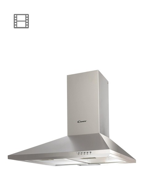 candy-cce1161x-60cm-wide-chimney-hood-stainless-steel