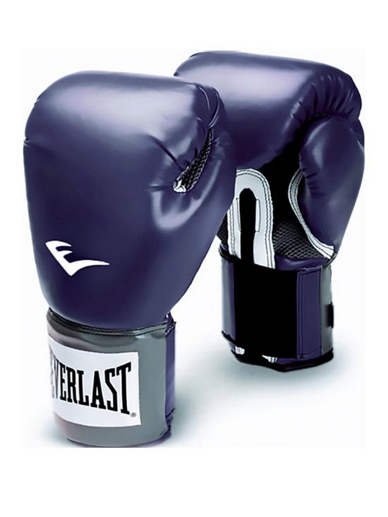 front image of everlast-boxing-12oz-pro-style-training-glove-dark-purple