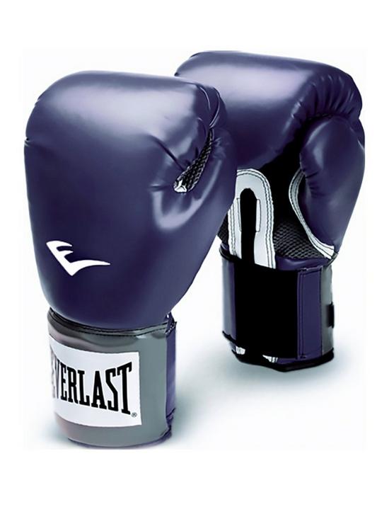 front image of everlast-boxing-14oz-pro-style-training-glove-dark-purple