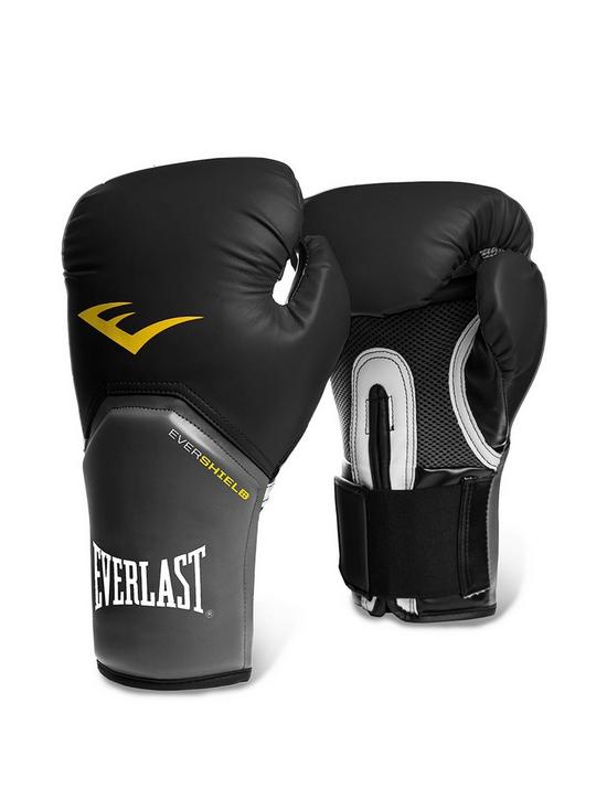 stillFront image of everlast-boxing-16oz-pro-style-elite-training-glove-black