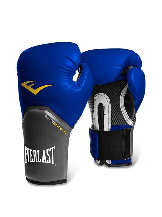 stillFront image of everlast-boxing-12oz-pro-style-elite-training-glove-blue