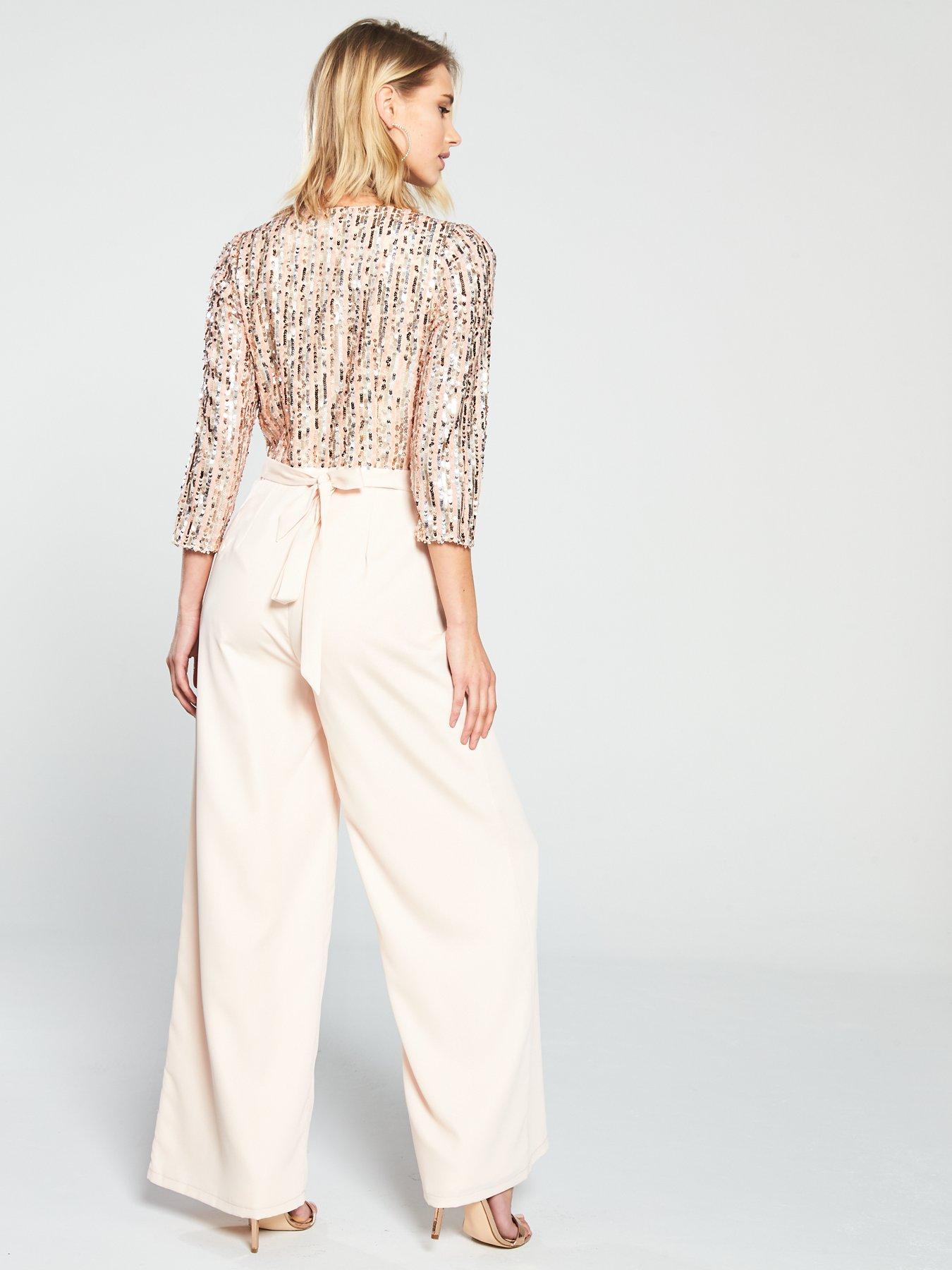 little mistress color block jumpsuit
