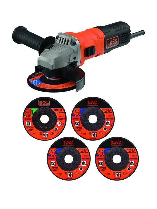 front image of black-decker-710w-angle-grinder-beg010a5-gb