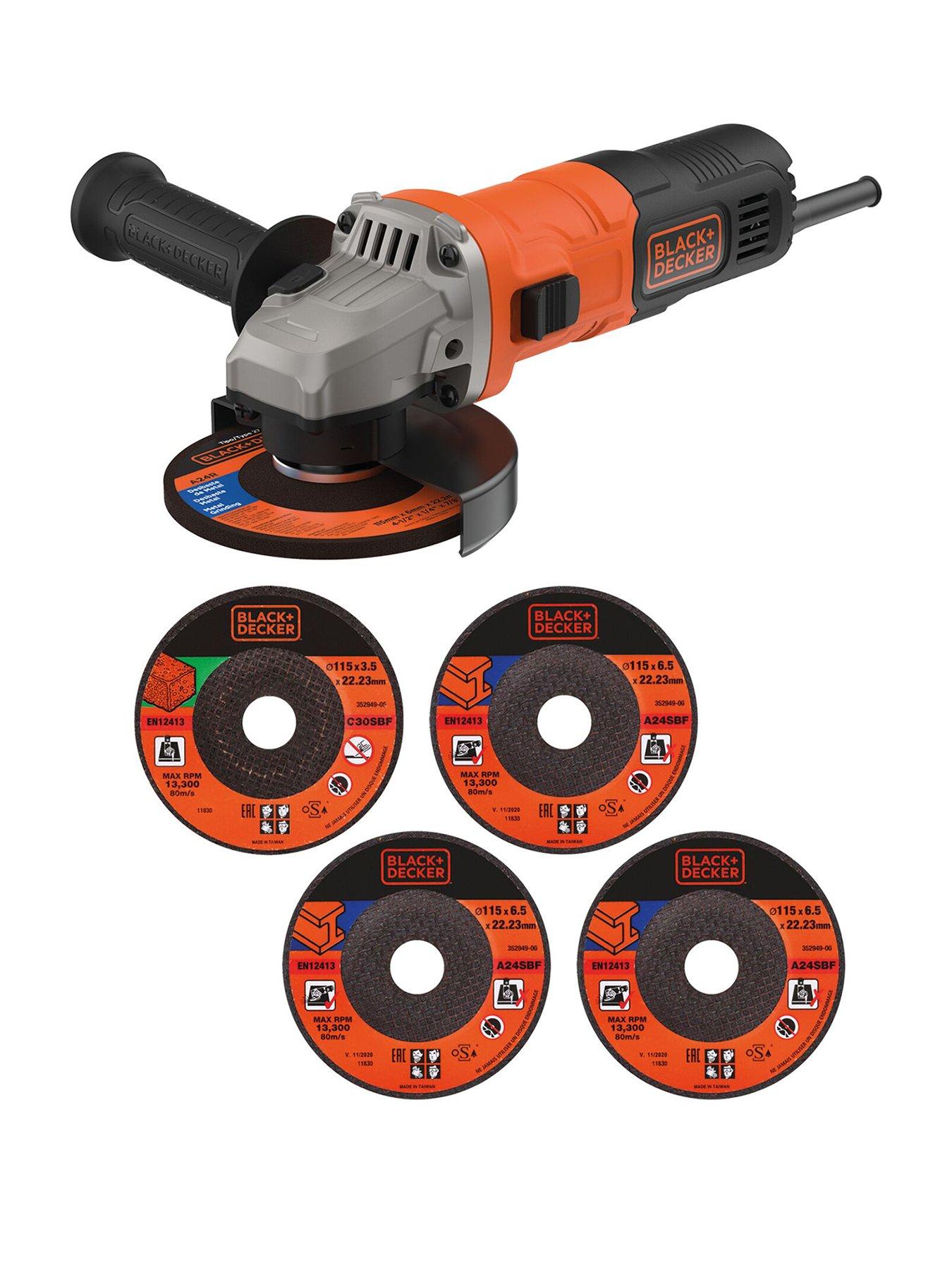 Image 1 of 5 of Black & Decker 710W Angle Grinder BEG010A5-GB