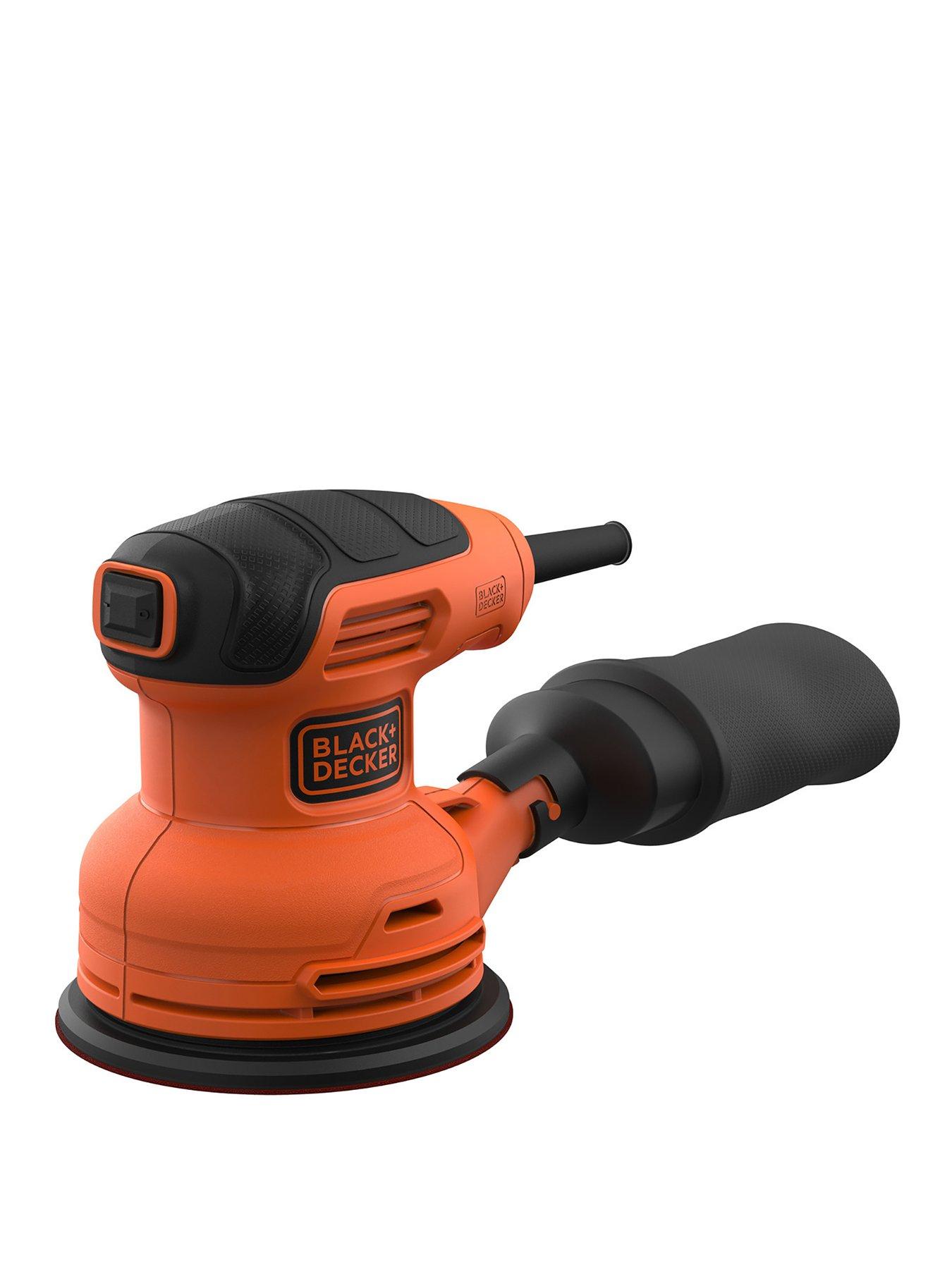 Black Decker 230W Random Orbit Sander BEW210 GB littlewoods