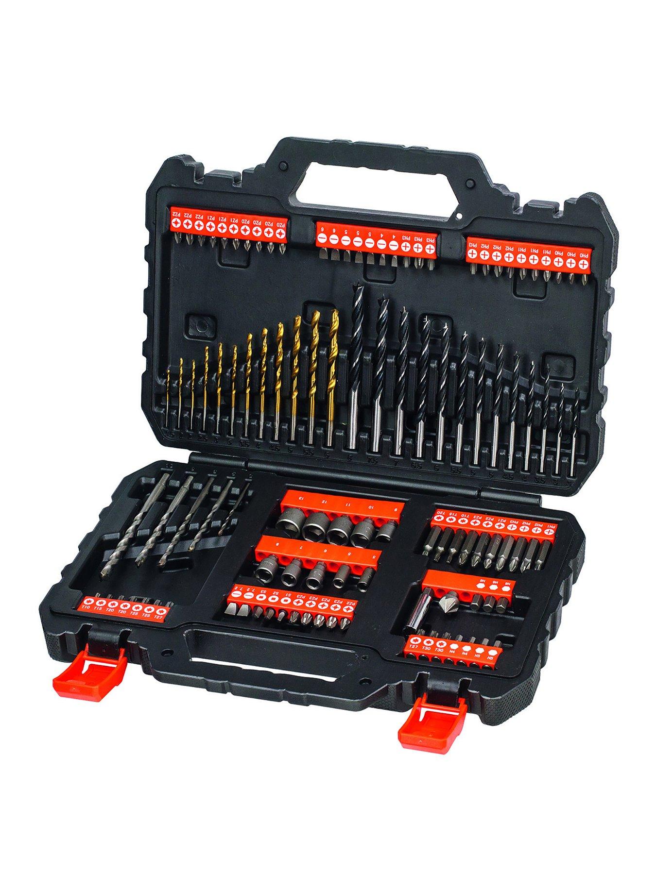 Black Decker 109 Piece Drilling and Screwdriving Set A7200 XJ