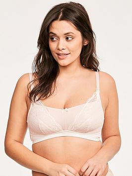 Figleaves Figleaves Juliette Lace Non Wired Nursing Bra - Ivory Picture
