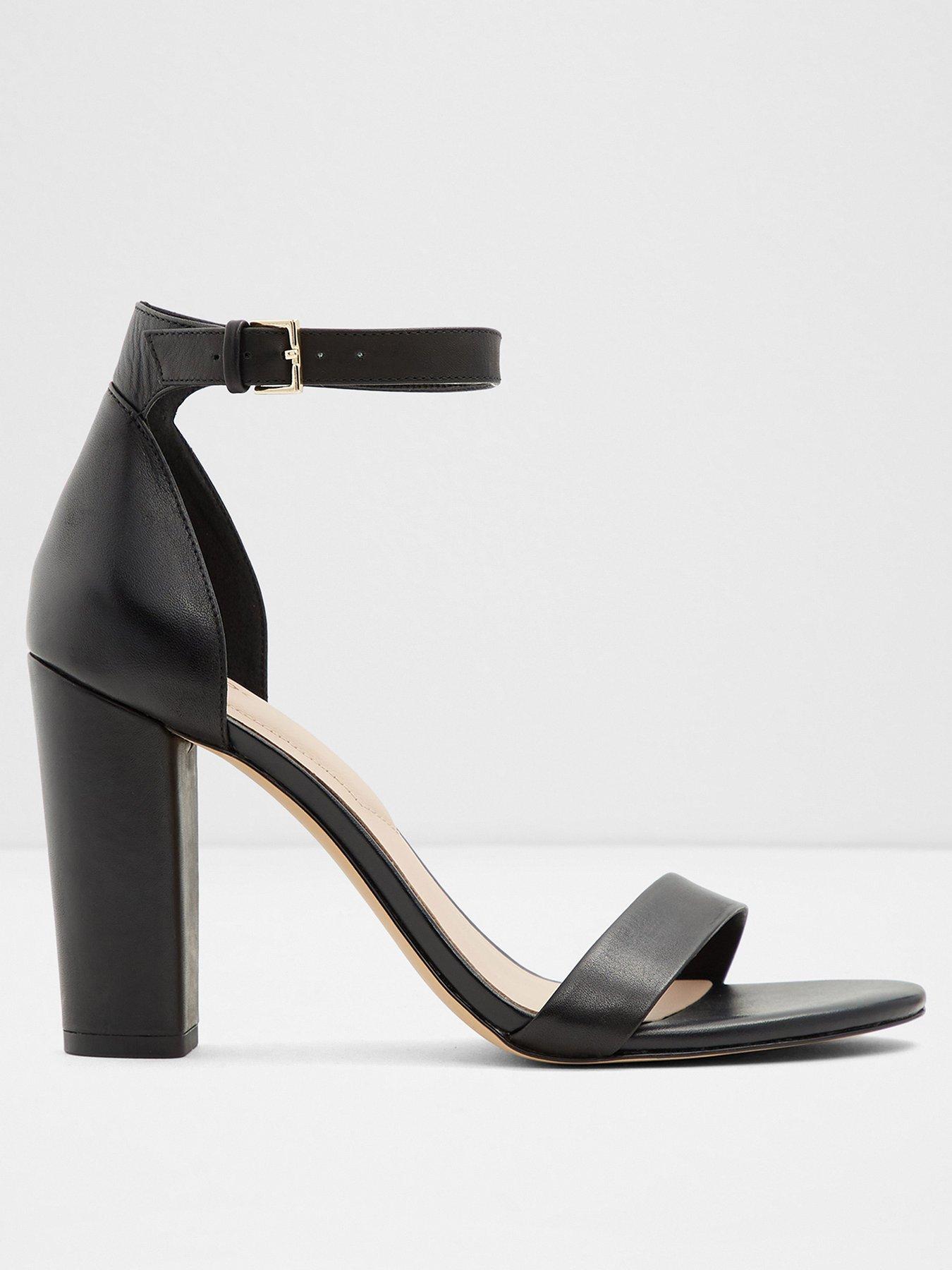 aldo dovyan embellished heeled sandals in silver