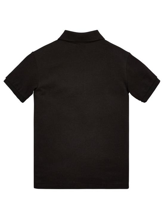 back image of lacoste-boys-classic-short-sleeve-pique-polo-shirt-black