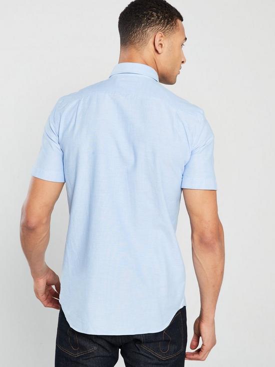 stillFront image of lacoste-sportswear-short-sleeve-shirt-blue