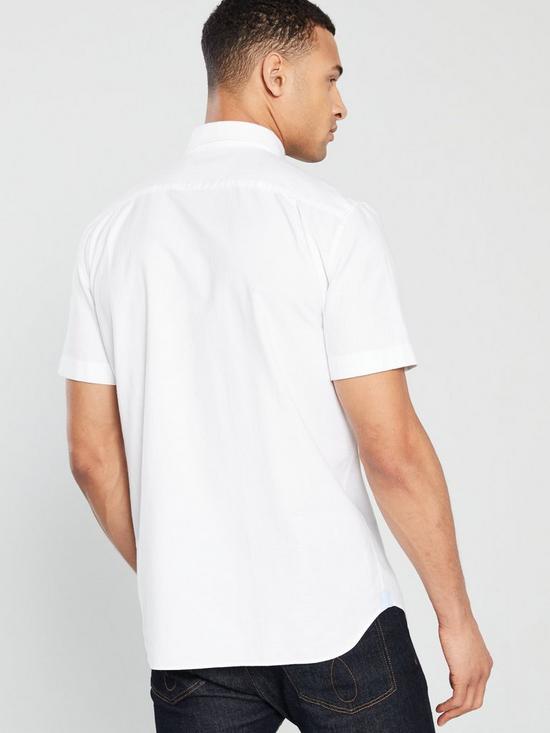 stillFront image of lacoste-sportswear-short-sleeve-shirt-white