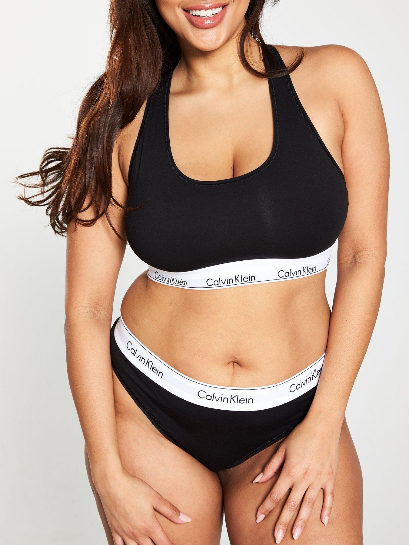 calvin klein sports bra plus size