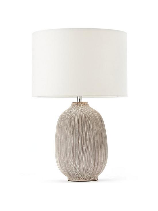 front image of very-home-scratch-table-lamp