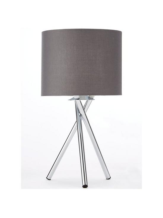 front image of tripod-bedside-table-lamp