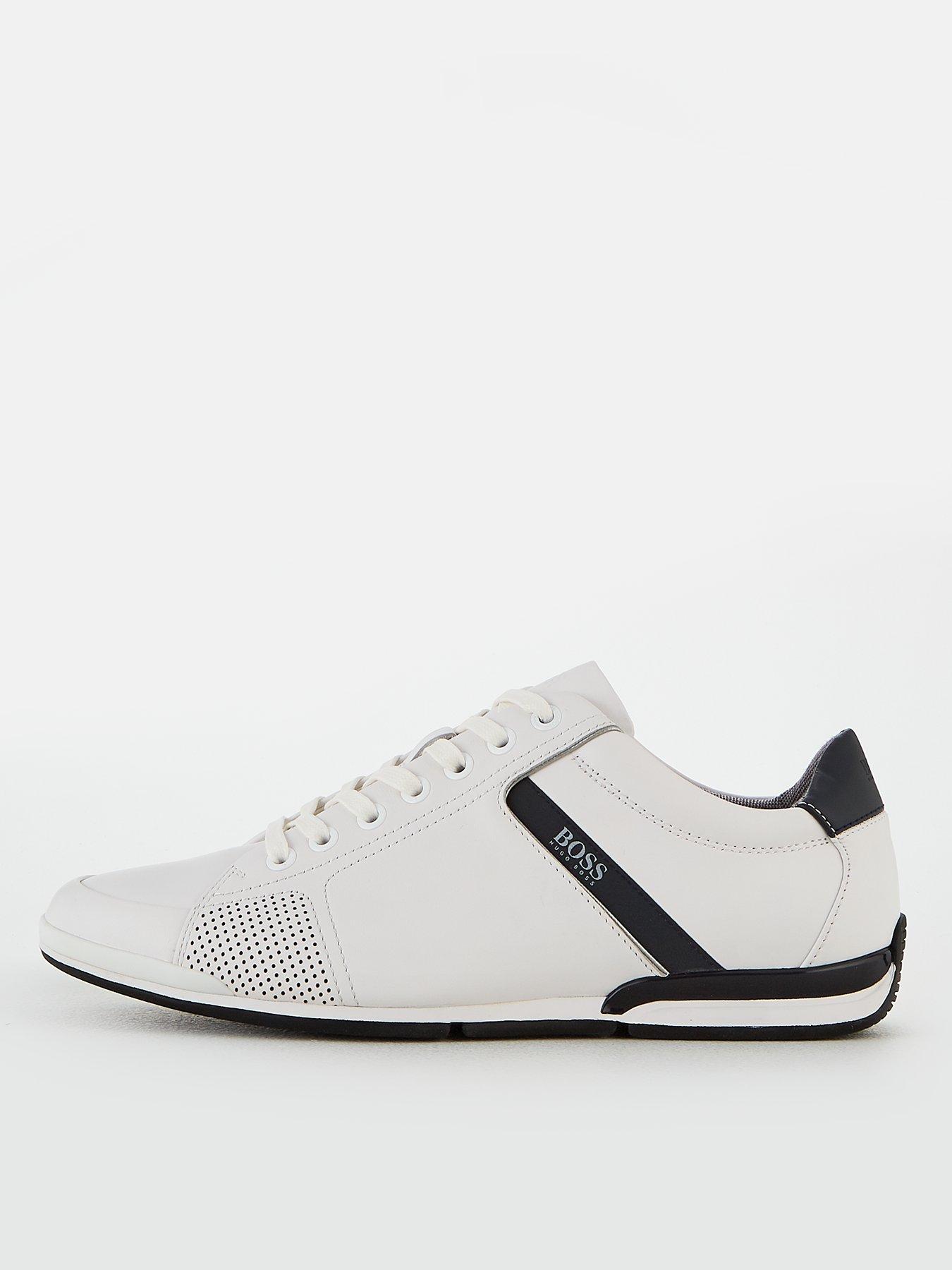 boss athleisure saturn leather trainers