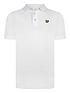  image of lyle-scott-boys-classic-short-sleeve-polo-shirt-white