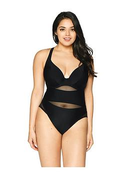 Curvy Kate Curvy Kate Sheer Class Plunge Swimsuit Picture