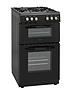  image of swan-sx15871b-50cm-wide-twin-cavity-gas-cooker-black