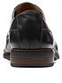  image of clarks-becken-cap-leather-lace-up-shoe-black