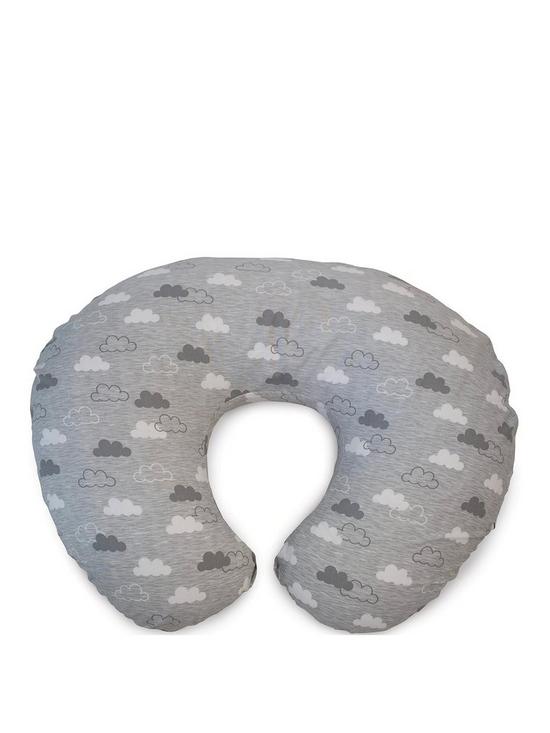 front image of chicco-boppy-pillow-with-cotton-slipcover