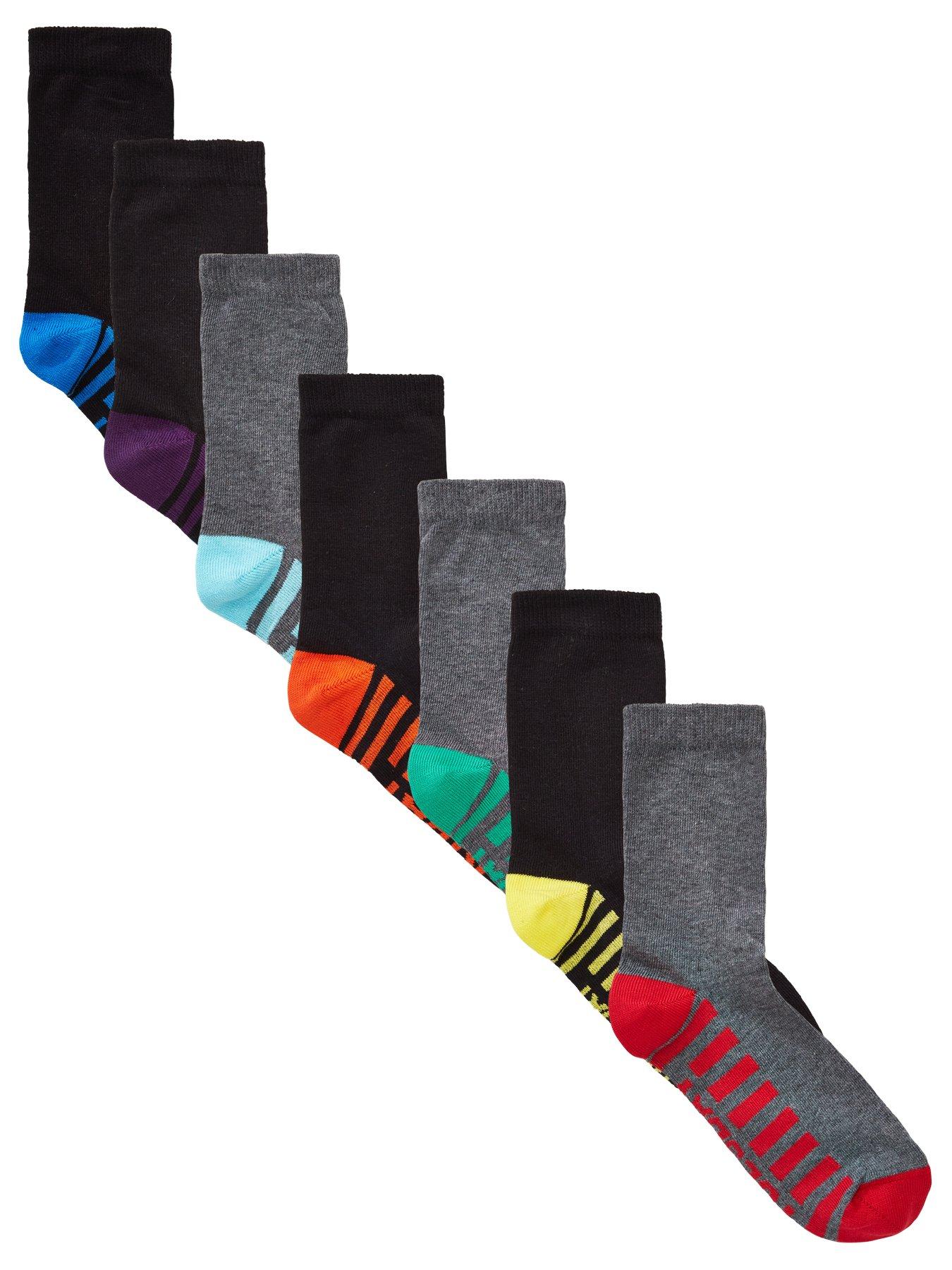 undefined 7 Pack Days Of The Week Socks - Multi