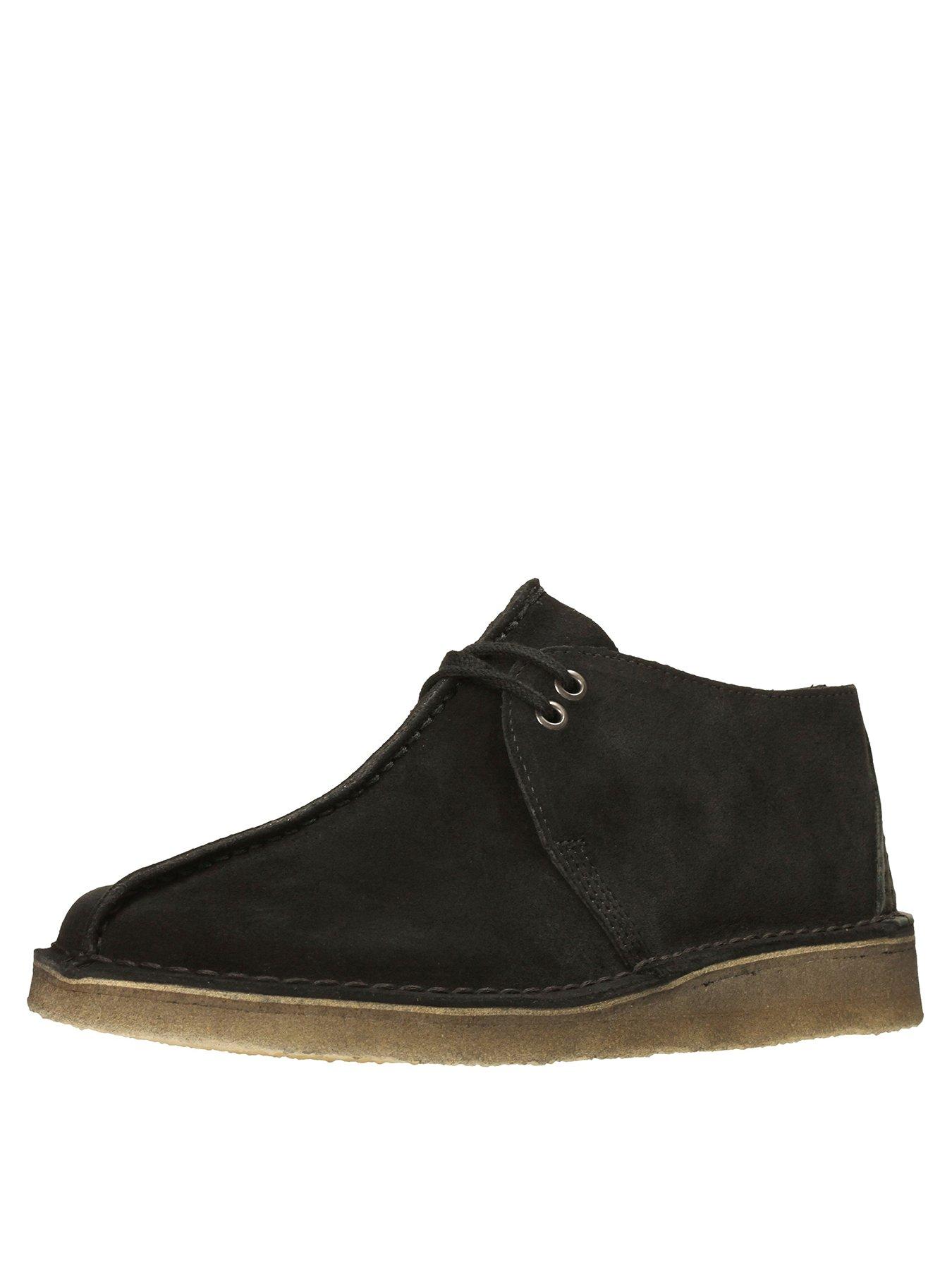 4.5 narrow fit CLARKS ORIGINALS DÉSERT SPRING BLACK SUEDE ANKLE BOOTS SIZE 3.5