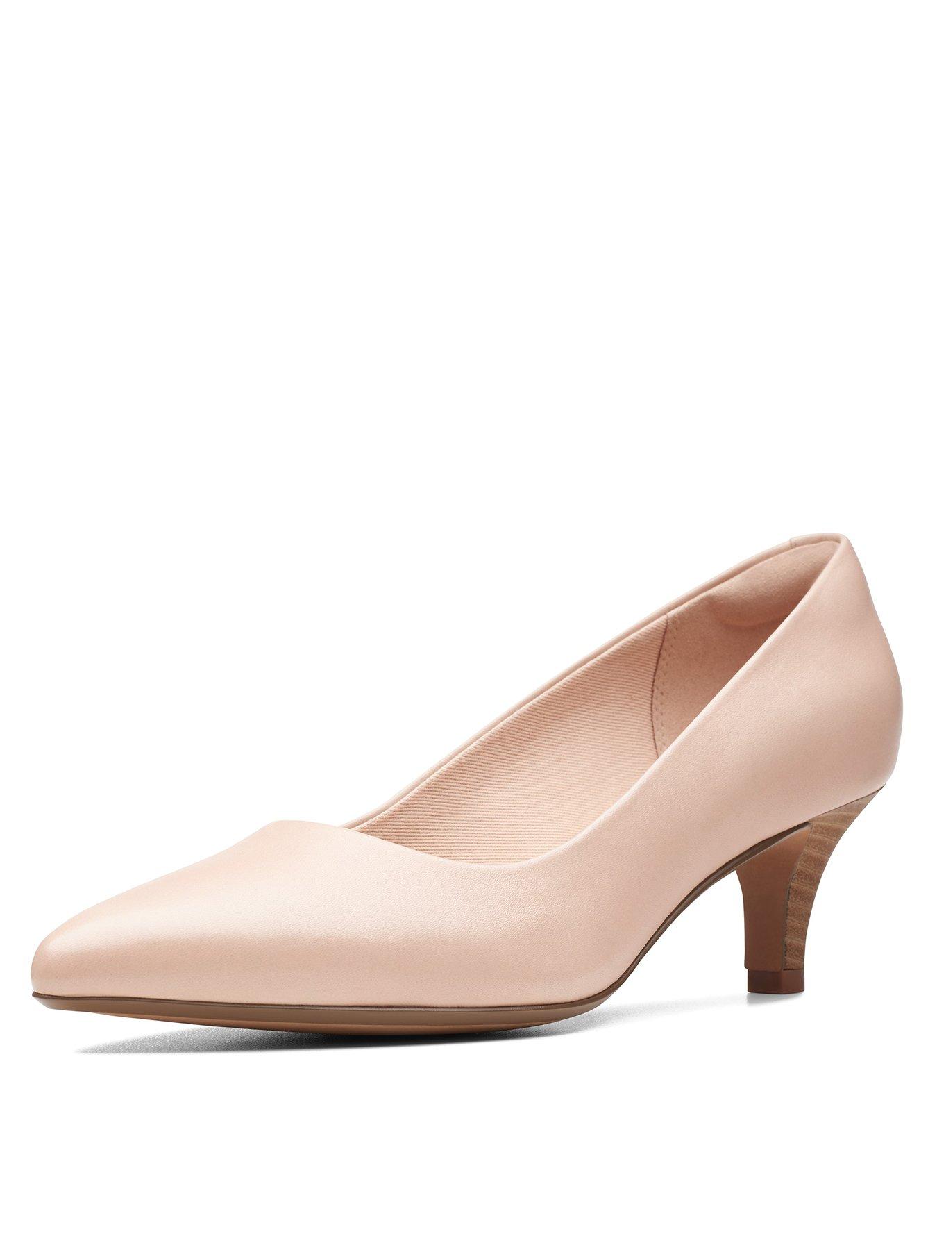 clarks beige court shoes 