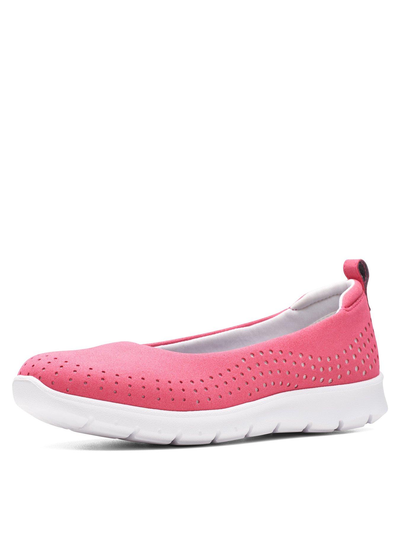 clarks cloudsteppers pink