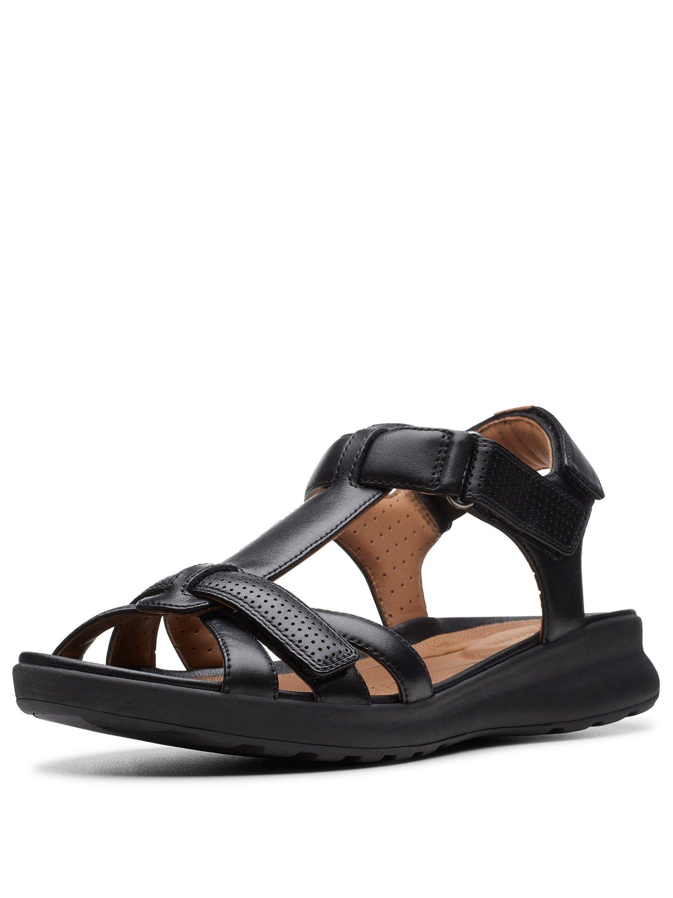 clarks wide fit sandals womens