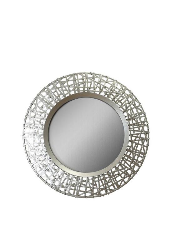 front image of arthouse-gold-decorative-circular-mirror