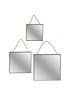  image of arthouse-set-of-3-square-decorative-mirrors