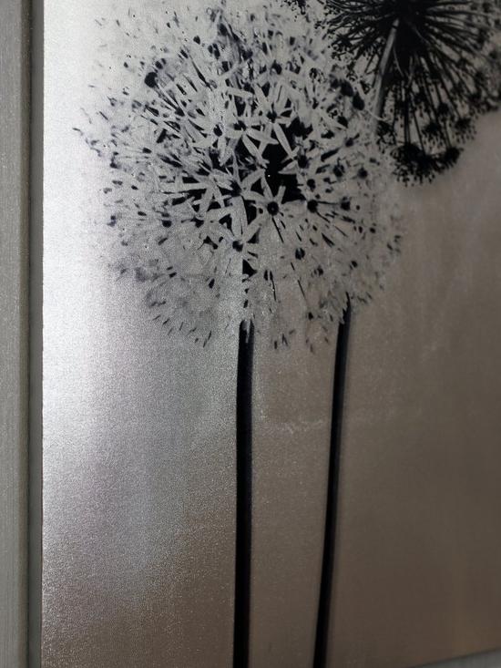 stillFront image of arthouse-nbspfoil-dandelions-canvas-wall-art