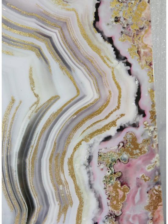 stillFront image of arthouse-pink-agate-gloss-canvas