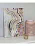  image of arthouse-pink-agate-gloss-canvas