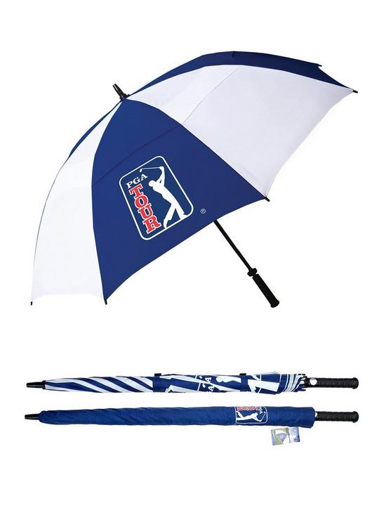 front image of pga-tour-windproof-double-canopy-golf-umbrella