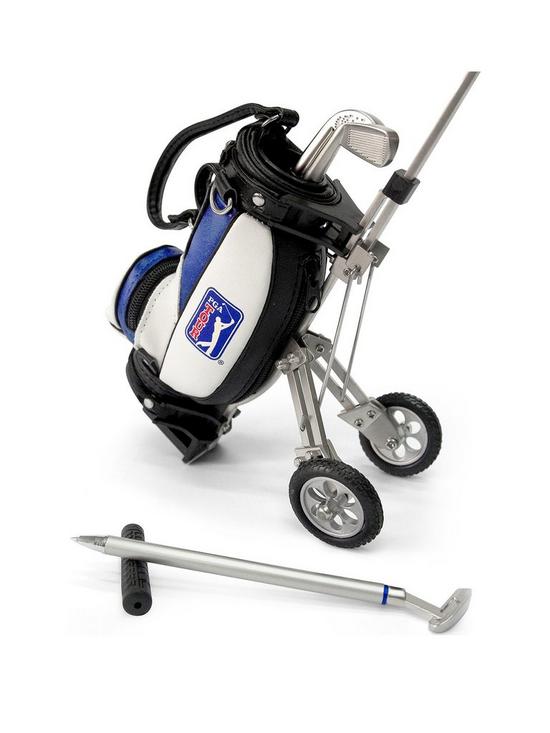 front image of pga-tour-desktop-golf-bag-and-pen-set