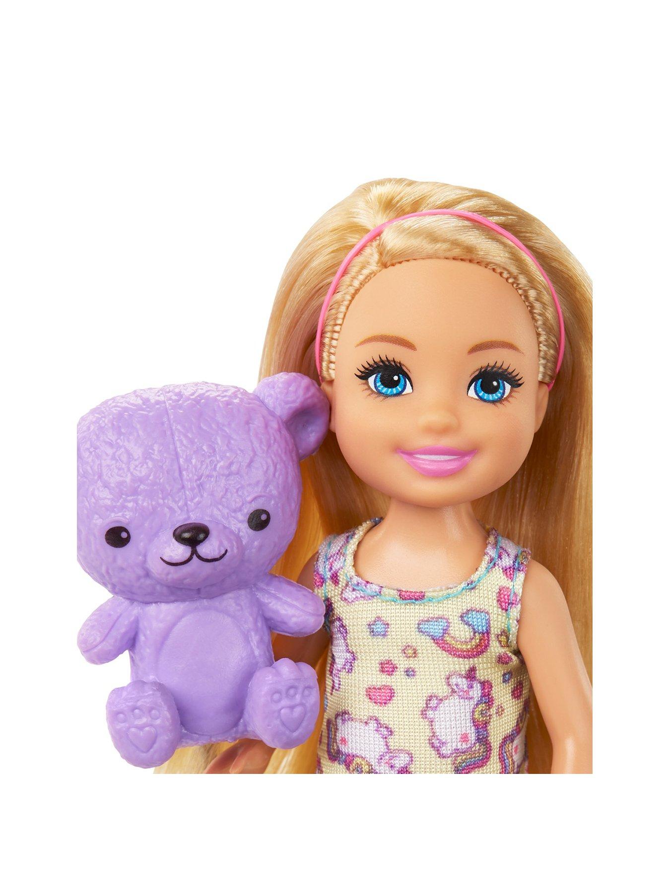 barbie club chelsea bedtime doll & playset