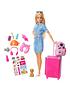  image of barbie-doll-travel-set-with-puppy-and-accessories