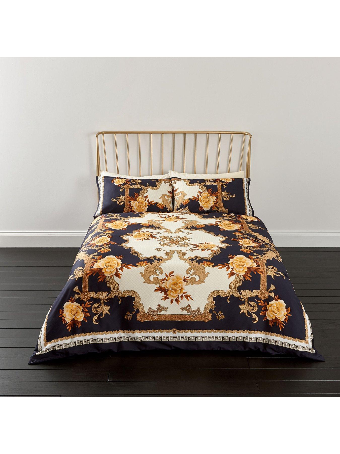 River Island Floral Baroque Print Duvet Cover Set Littlewoods Com