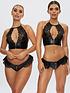  image of ann-summers-tasha-two-piece-bralette-and-thong-set-black