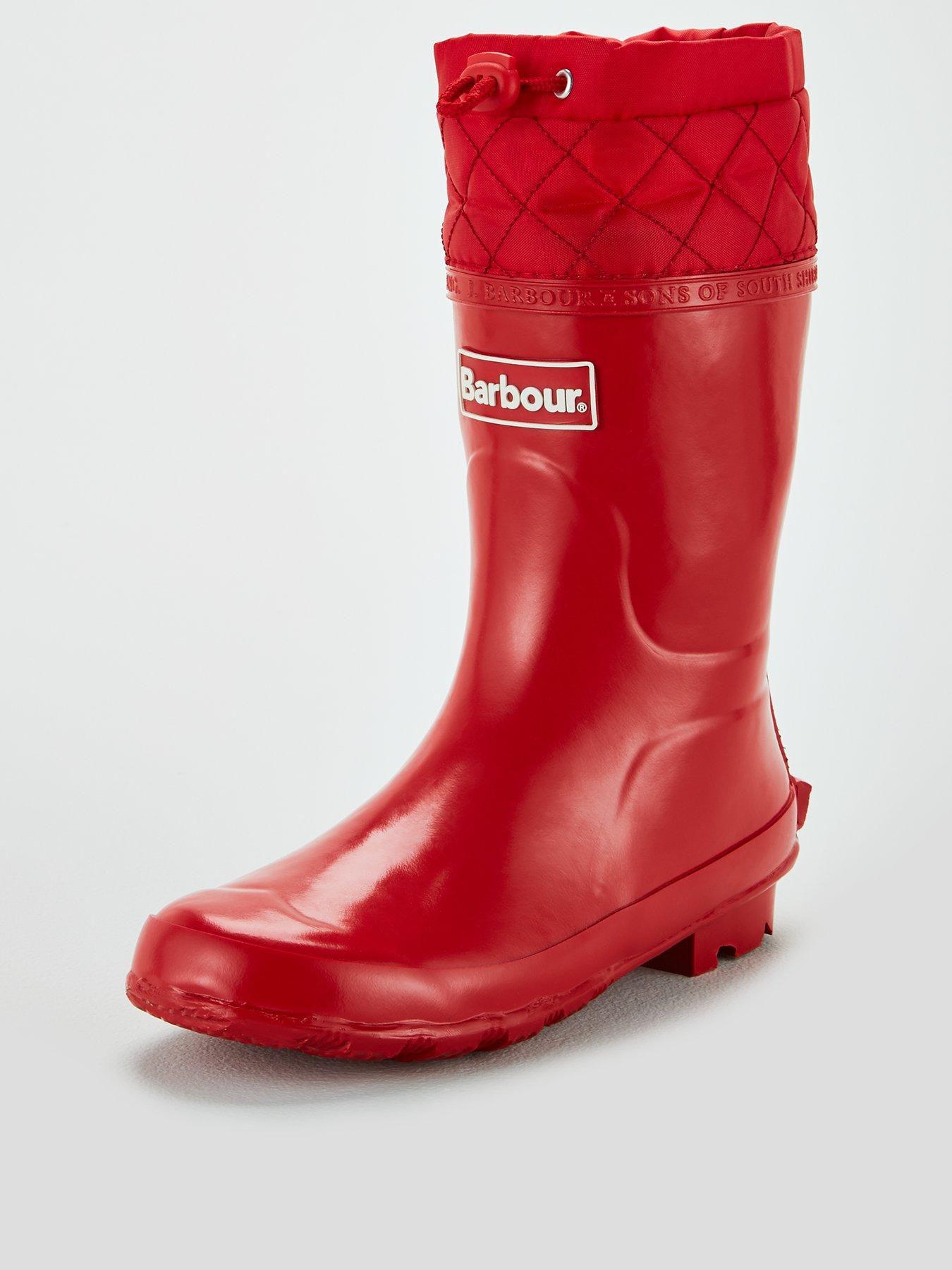 barbour kids wellies