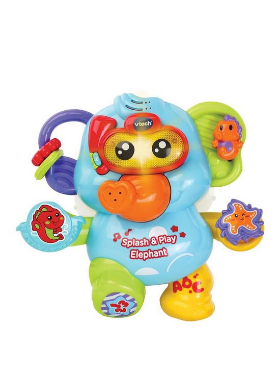 front image of vtech-splash-amp-play-elephant-bath-toy