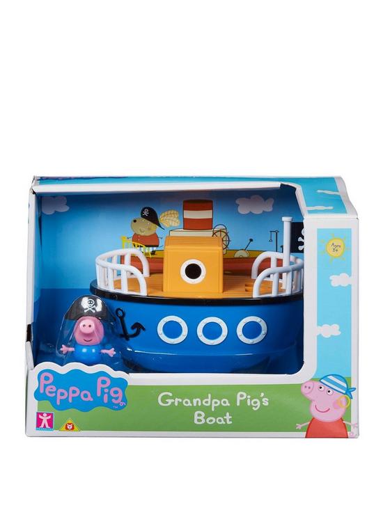 front image of peppa-pig-vehicle-grandpas-boat